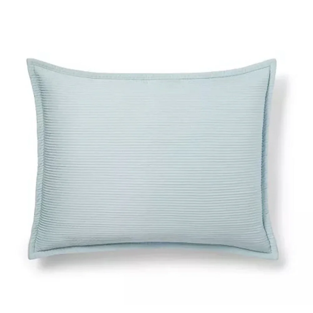 Ralph Lauren Home Spencer Matelassé King Sham Soft‎ Teal NWT $135